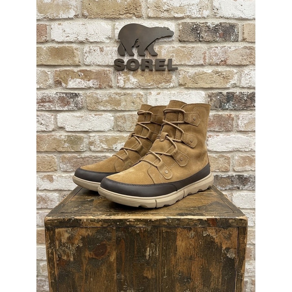 Sorel Explorer II Carnival Boots Elk Ancient Fossil Waterproof Suede NM4500-257